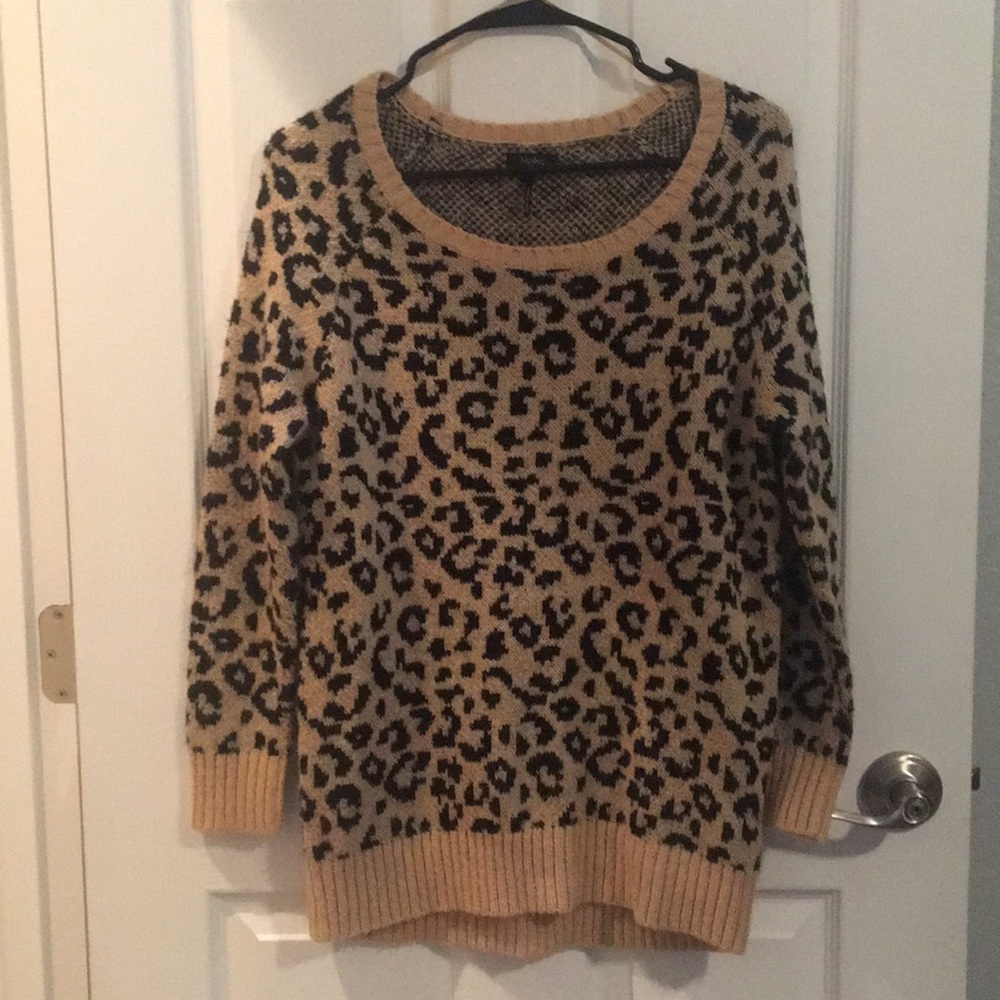 Cheetah sweater dress